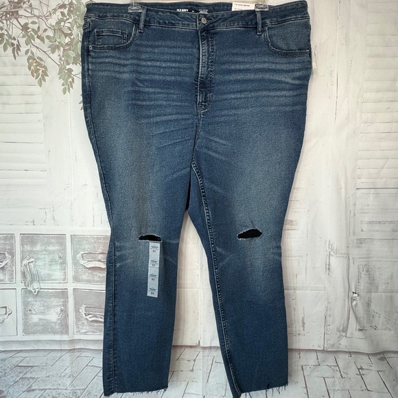 Old Navy Womens Rockstar Super Skinny Extra High Rise Ankle Jeans Plus Sz. 26 - Picture 1 of 13